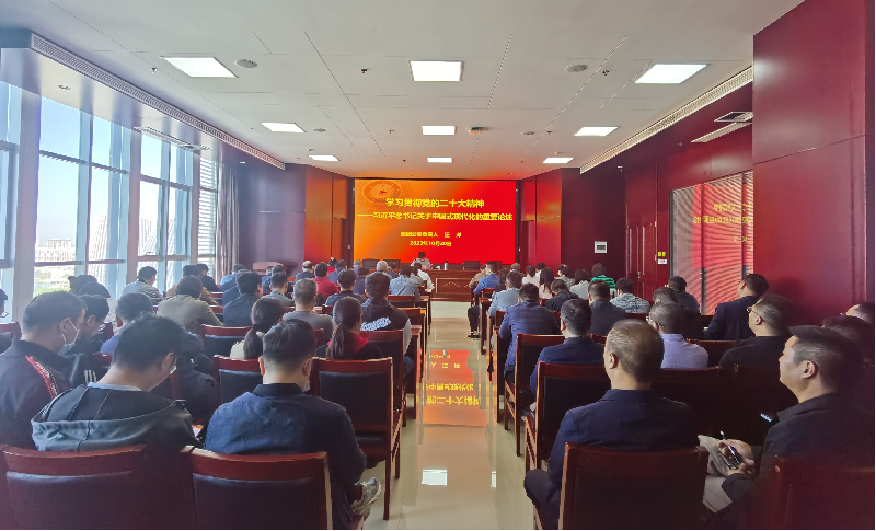 紧跟核心强忠诚 在深学细悟中坚定信仰信念 ——乐鱼注册_乐鱼（中国）
负责人汪洋同志为全体党员讲授主题教育专题党课
